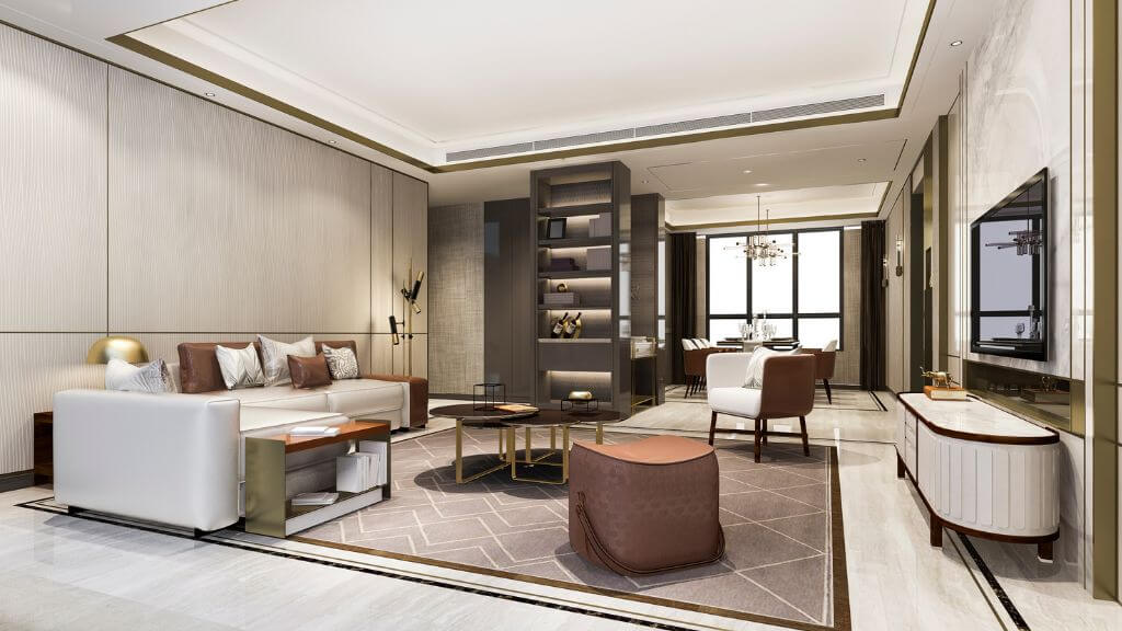 Phòng Khách Căn Hô Chung Cư 72m2 tại Khu Đô Thị Việt Hưng